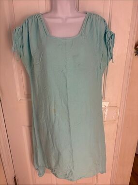 Light Aqua Scoop Neck swimsuit cover up
